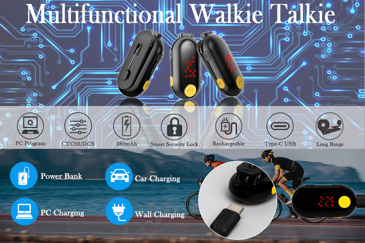 L-611A Lapel walkie talkies