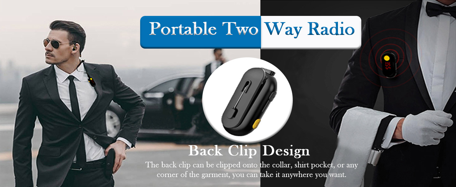 L-611A Lapel walkie talkies