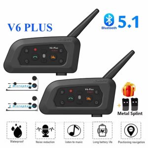 V6Plus Motorcycle Helmet Bluetooth